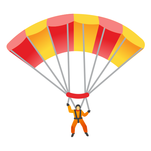parachute as rendered by Icons8