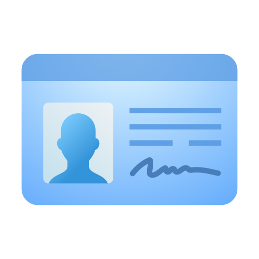 identification card as rendered by Icons8