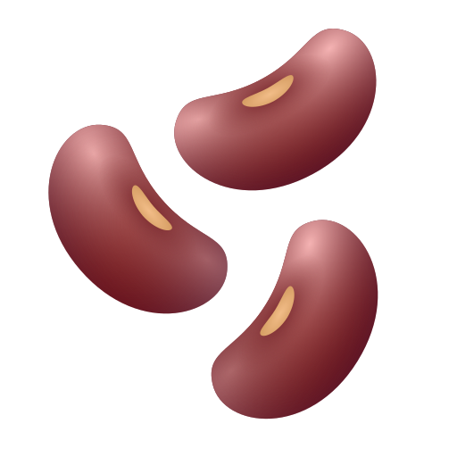 Beans as drawn by Icons8 in 14.0