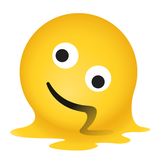 وجه يذوب as rendered by Icons8