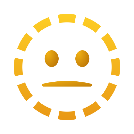 Dotted Line Face as drawn by Icons8 in 14.0