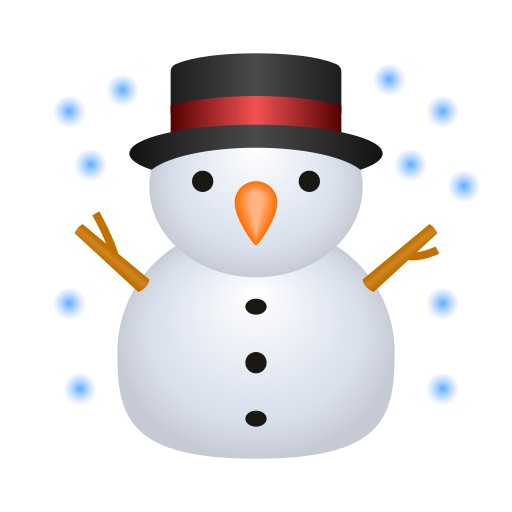 snowman as rendered by Icons8