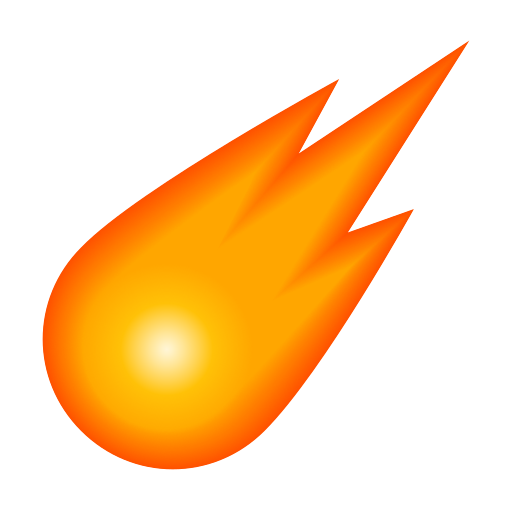 comet as rendered by Icons8