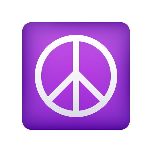 peace symbol as rendered by Icons8
