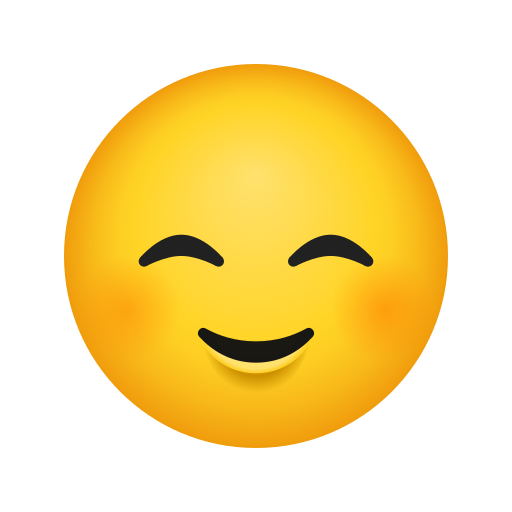 وجه مبتسم as rendered by Icons8