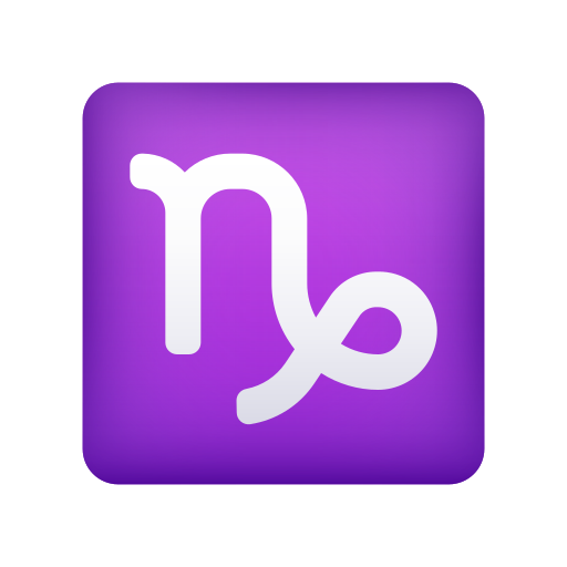 Segno zodiacale del Capricorno as rendered by Icons8