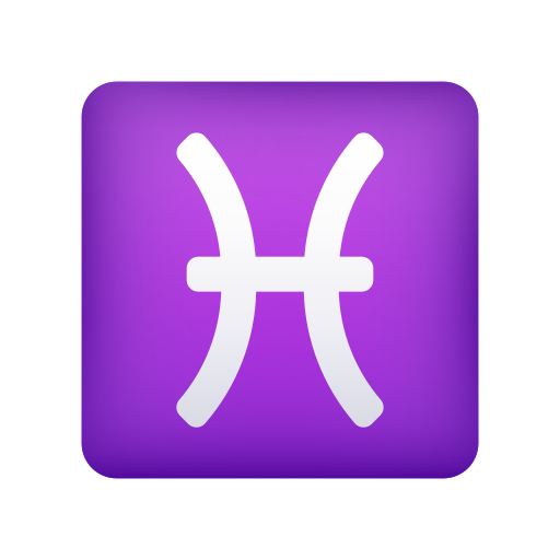 Segno zodiacale dei Pesci as rendered by Icons8