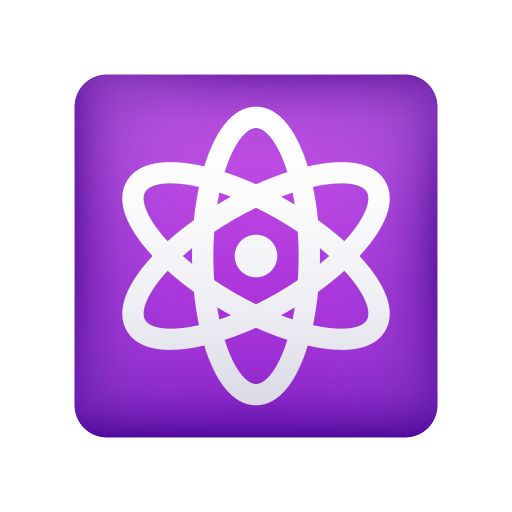 atom symbol as rendered by Icons8