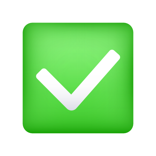 check mark button as rendered by Icons8