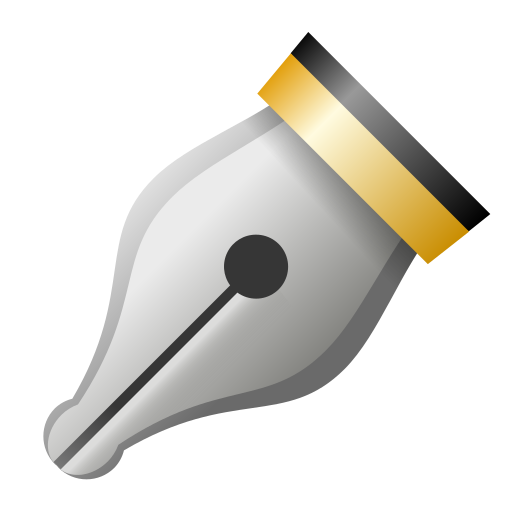 black nib as rendered by Icons8