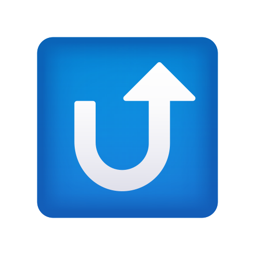 right arrow curving up as rendered by Icons8