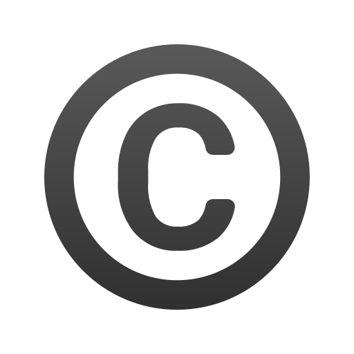 copyright as rendered by Icons8