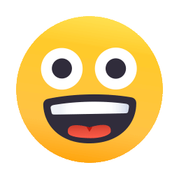 Faccina Impazzita as drawn by JoyPixels Animations in 1.0