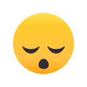 Sleeping Face as drawn by JoyPixels Animations in 2.0