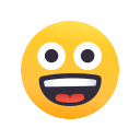 Faccina Impazzita as drawn by JoyPixels Animations in 2.0