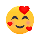 Smiling Face with Hearts, the design in this release