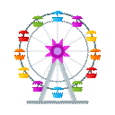 ferris wheel as rendered by JoyPixels Animations