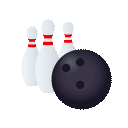 bowling as rendered by JoyPixels Animations