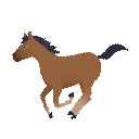 Horse as drawn by JoyPixels Animations in 3.5