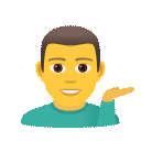 Man Tipping Hand, the design in this release