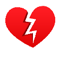 cuore infranto as rendered by JoyPixels Animations