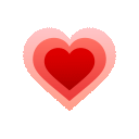 Growing Heart as drawn by JoyPixels Animations in 3.5
