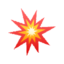 explosion as rendered by JoyPixels Animations