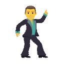 man dancing as rendered by JoyPixels Animations