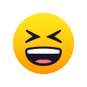Grinning Squinting Face, the design in this release