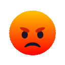 Enraged Face as drawn by JoyPixels Animations in 3.5