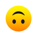Upside-Down Face as drawn by JoyPixels Animations in 3.5