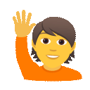 Person Raising Hand, the design in this release
