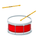 Drum as drawn by JoyPixels Animations in 3.5