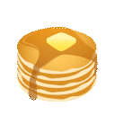 pancakes as rendered by JoyPixels Animations