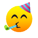 Partygesicht as rendered by JoyPixels Animations