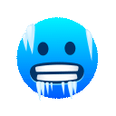 cara con frío as rendered by JoyPixels Animations