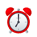 alarm clock as rendered by JoyPixels Animations