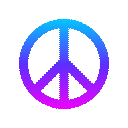 peace symbol as rendered by JoyPixels Animations