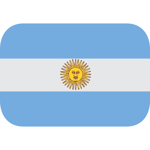 Flag: Argentina as drawn by JoyPixels in 1.0