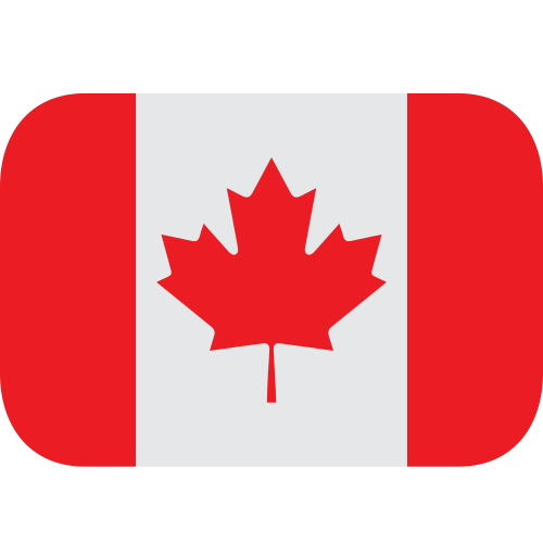 Flag: Canada as drawn by JoyPixels in 1.0