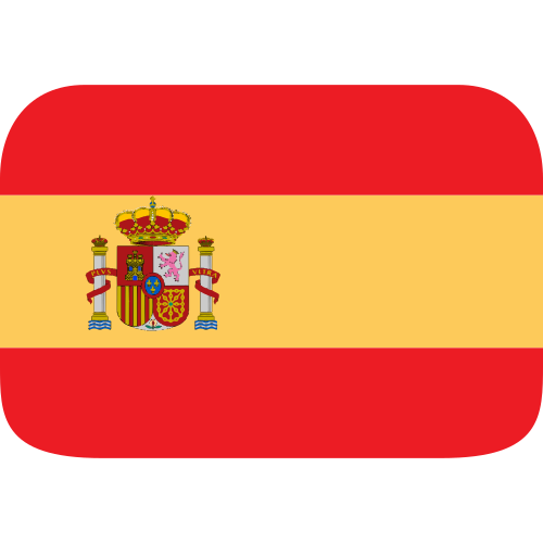 Flag: Spain as drawn by JoyPixels in 1.0