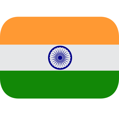 Bandiera: India as drawn by JoyPixels in 1.0