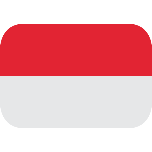 Drapeau : Monaco as drawn by JoyPixels in 1.0