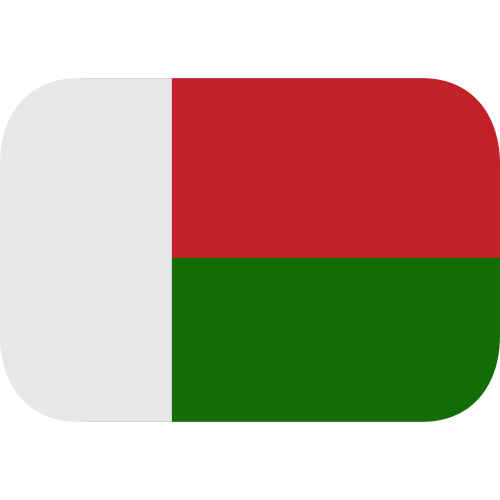 Flag: Madagascar as drawn by JoyPixels in 1.0