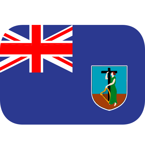 Flag: Montserrat as drawn by JoyPixels in 1.0