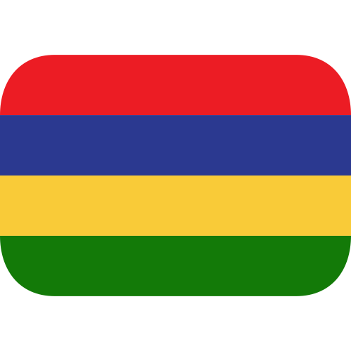 Flag: Mauritius as drawn by JoyPixels in 1.0