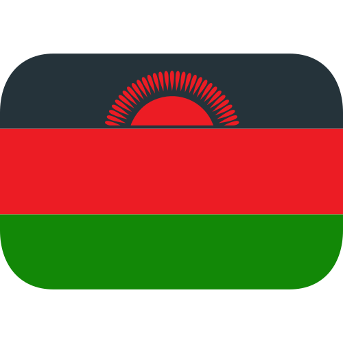 Flag: Malawi as drawn by JoyPixels in 1.0