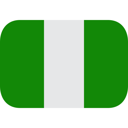 Flag: Nigeria as drawn by JoyPixels in 1.0
