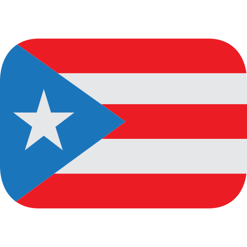 Flag: Puerto Rico as drawn by JoyPixels in 1.0