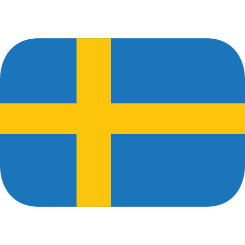 Flag: Sweden as drawn by JoyPixels in 1.0